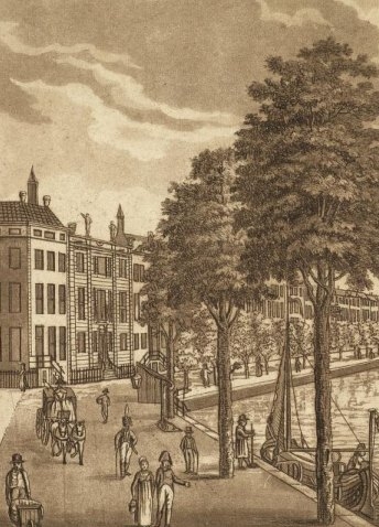 Amsterdamse gracht, UB Amsterdam.